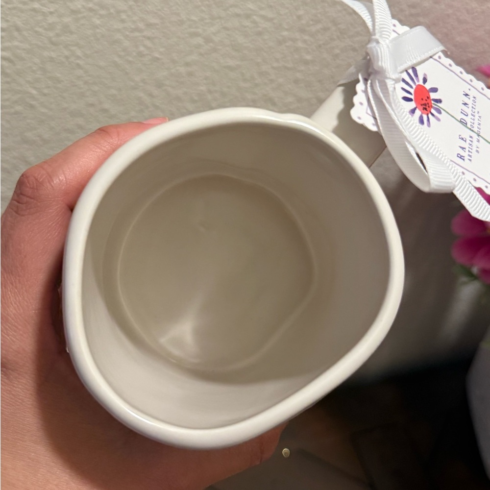 Rae Dunn- Mom- Floral Mug in White and Yellow - Painted by Hand - Picture 4 of 6